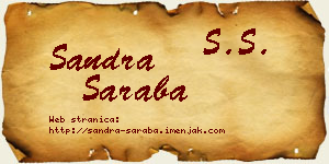 Sandra Šaraba vizit kartica
